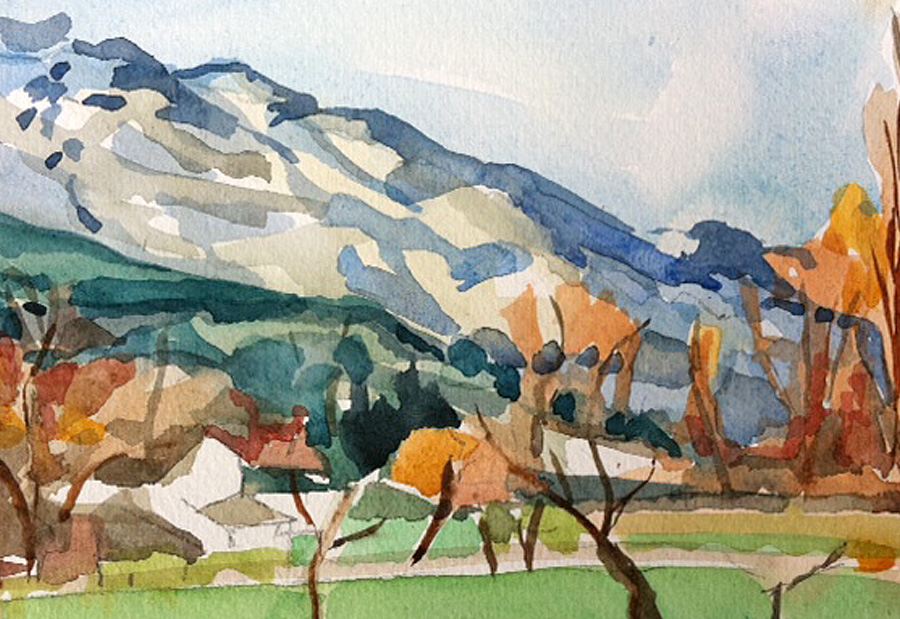 Arriate View of Grazalema Mountains